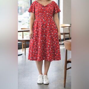 Magnolia Park Cat Retro Dress Size 4XL more like XL/XXL